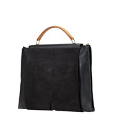 エルメス プレジデント トートバッグ ブラック グリーン リザード ヴォーグレネ ドブリス レディース HERMES 【中古】